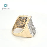 Beautiful 14kt Solid Gold Diamond Cocktail Ring
