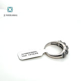 Solid 18Kt Gold Ring with Natural Aquamarine & Diamonds