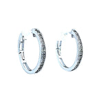 Diamond Hoops in Solid Gold