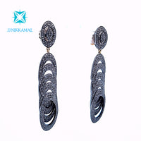 Intricately made Victorian Style Diamond Earrings