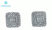 Top Quality Diamond Everyday Wear Necklace set in Solid 14Kt White Gold