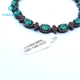 Beautiful Diamond and Natural Emerald Bracelet