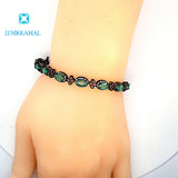 Beautiful Diamond and Natural Emerald Bracelet