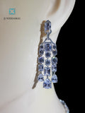 Master Craftsmanship Top Quality Cubic Zircoania Necklace and Earrings Set in Solid Sterling Silver