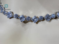 Master Craftsmanship Top Quality Cubic Zircoania Necklace and Earrings Set in Solid Sterling Silver