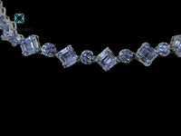 Master Craftsmanship Top Quality Cubic Zircoania Necklace and Earrings Set in Solid Sterling Silver