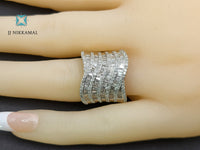 Beautiful 14kt Solid Gold Diamond Cocktail Ring