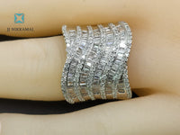 Beautiful 14kt Solid Gold Diamond Cocktail Ring