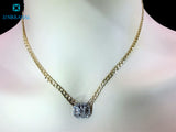 Top Quality Diamond Everyday Wear Necklace set in Solid 14Kt White Gold