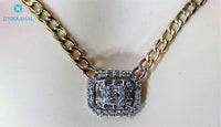 Top Quality Diamond Everyday Wear Necklace set in Solid 14Kt White Gold
