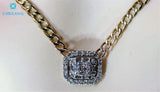 Top Quality Diamond Everyday Wear Necklace set in Solid 14Kt White Gold