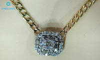 Top Quality Diamond Everyday Wear Necklace set in Solid 14Kt White Gold