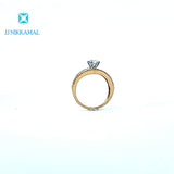 Certified Beautiful Diamond Solitaire Ring set in 14Kt Yellow Gold
