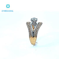 Certified Beautiful Diamond Solitaire Ring set in 14Kt Yellow Gold