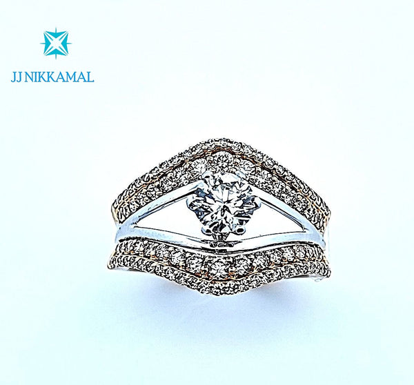 Certified Beautiful Diamond Solitaire Ring set in 14Kt Yellow Gold