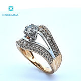 Certified Beautiful Diamond Solitaire Ring set in 14Kt Yellow Gold