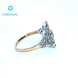 Certified Beautiful Diamond Ring set in 14Kt Yellow Gold