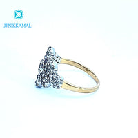 Certified Beautiful Diamond Ring set in 14Kt Yellow Gold