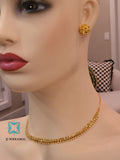 22Kt Solid Gold Necklace with Earrings