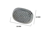 Men's Sterling Silver Cufflinks in Cz cfk1