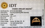 Certified Beautiful Diamond Solitaire Ring set in 14Kt Yellow Gold