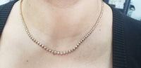 Elegant Necklace with 5 Carats of Diamonds in Solid 14Kt