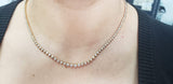 Elegant Necklace with 5 Carats of Diamonds in Solid 14Kt